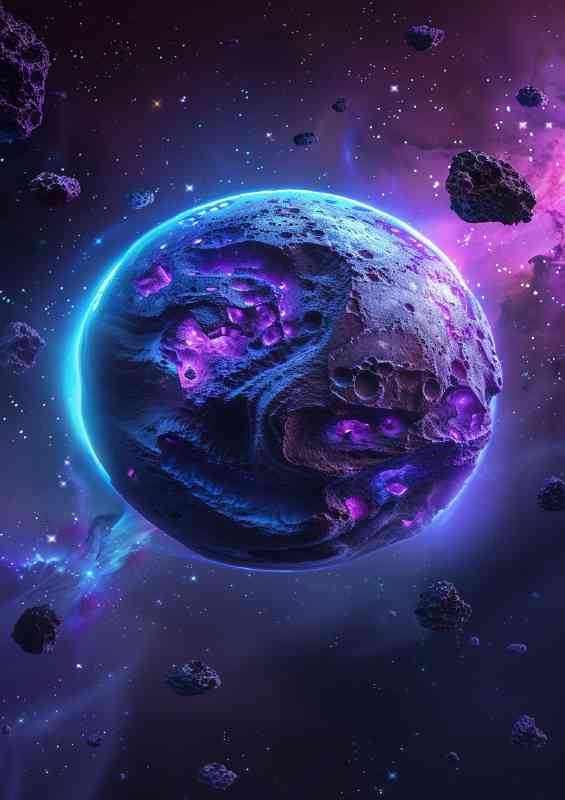 The blue and purple planet
