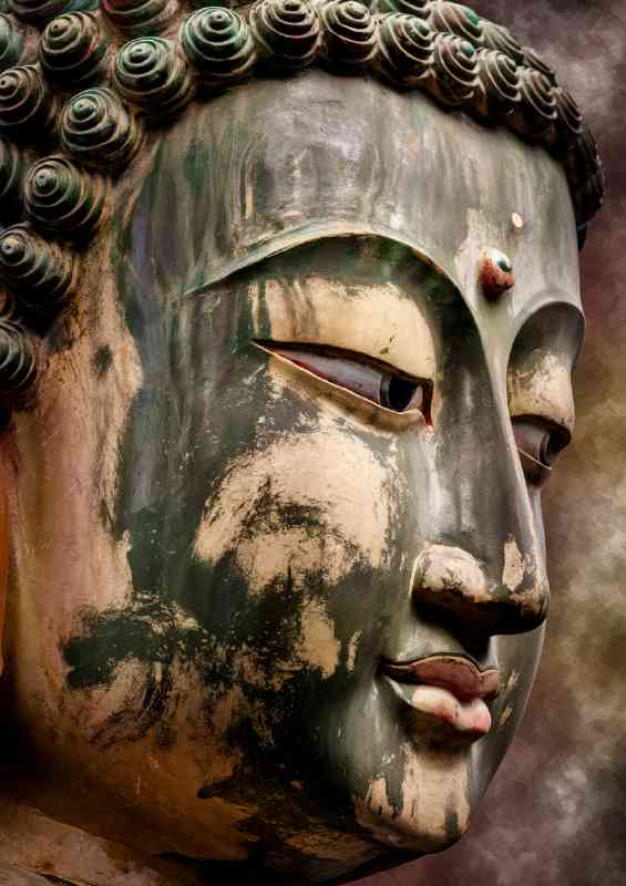 Close up of a statue buddha