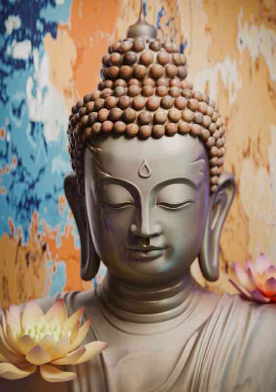 The great buddha with lotus flower
