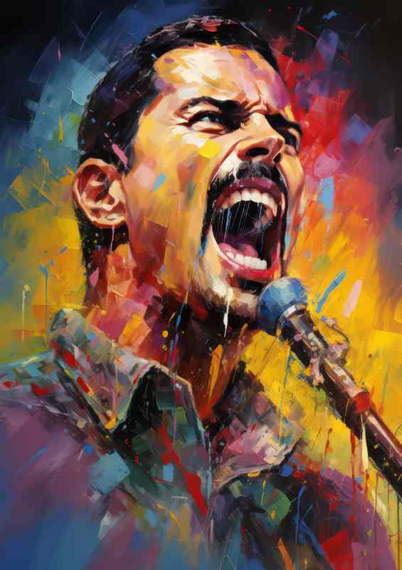 Freddie Mercury Very colourful