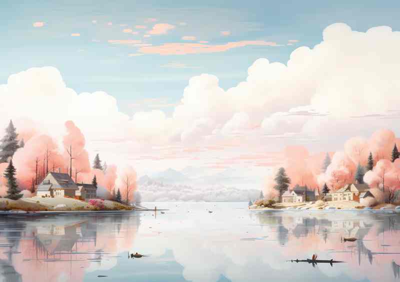 Whimsical Lake and Candyfloss Dreams