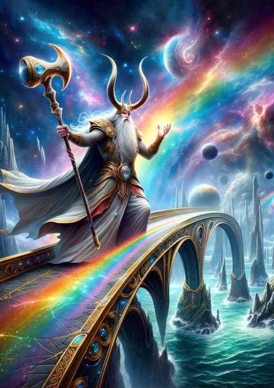 Norse god Heimdall vigilant guardian
