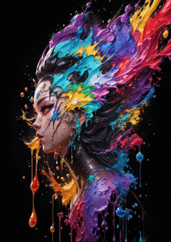 Ballet Brilliance Graceful Splash Art Design