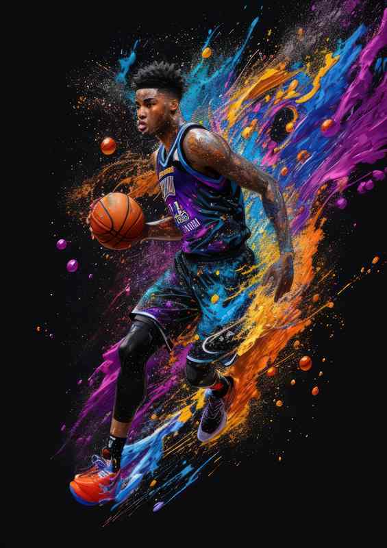 Basketball Dynamic Splash Art