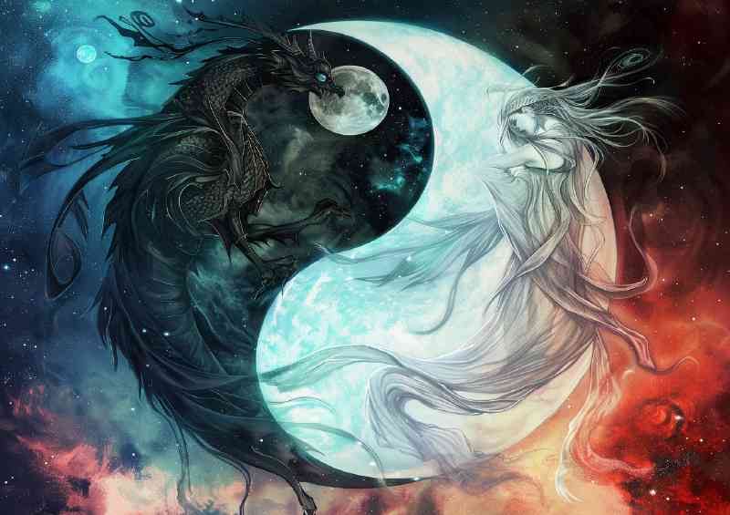 Dark vs light ying yang style