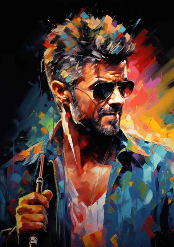 George Michael Very colourful