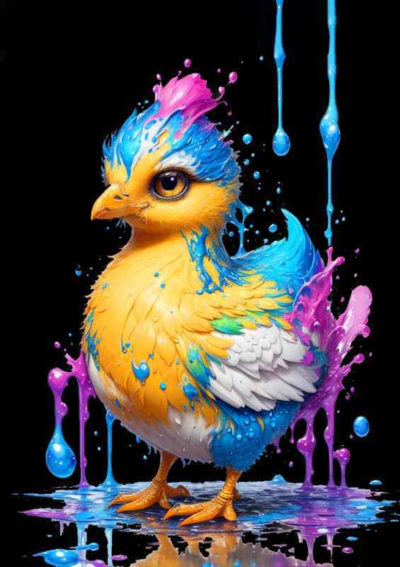 Cheeky chick splash art