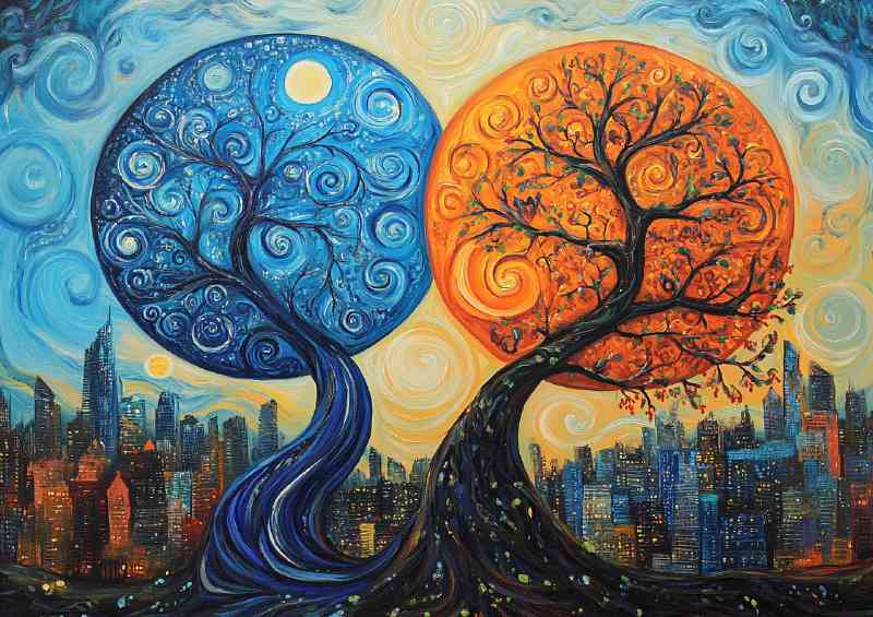 Ying and yang trees