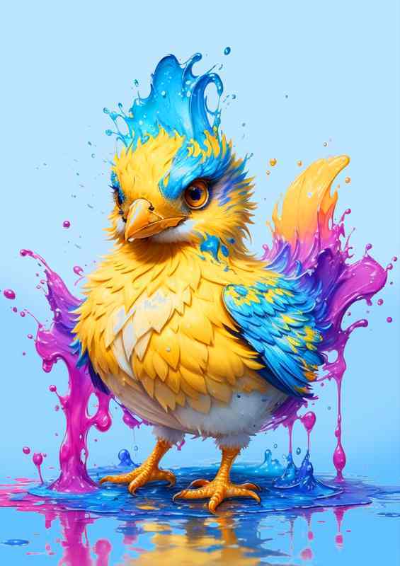 Dynamic Duck Dream Radiant Splash Art Design