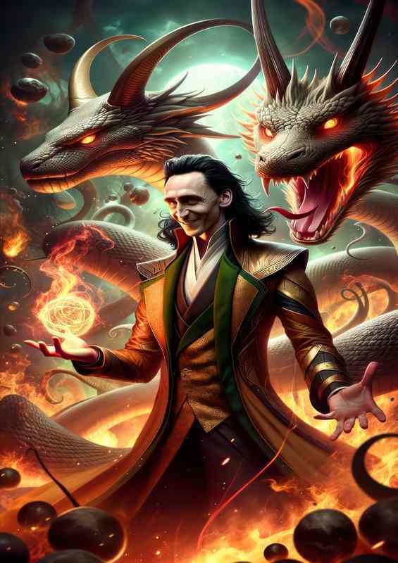 Loki Metal Poster: The Sly Trickster