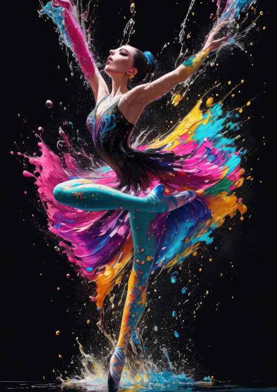 Graceful Balerina Song Ethereal Splash Art
