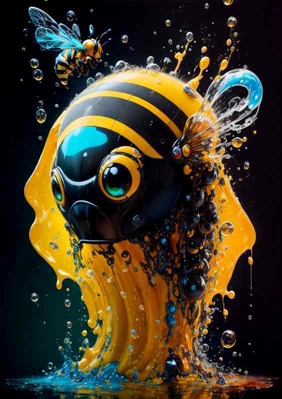 Intelegent bees with a splash of colour