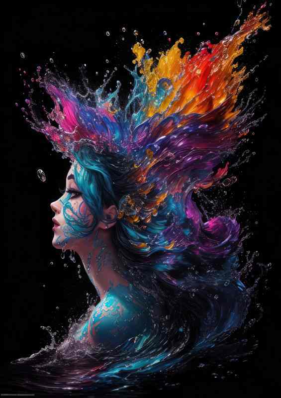 Majestic Mermaids Muse Artful Splash Scene