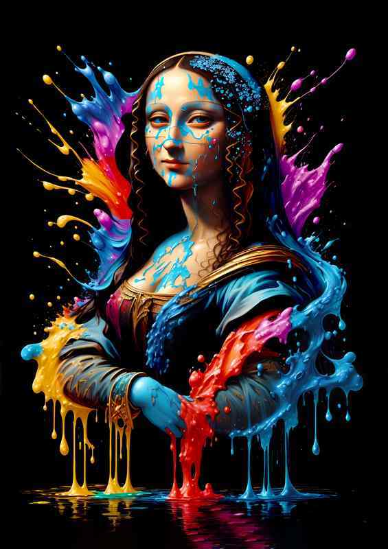 Mona liza splash art