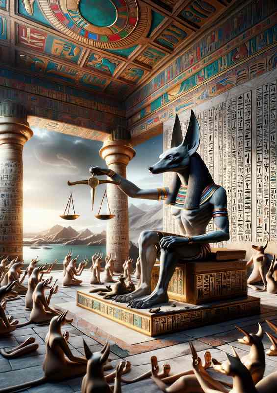 Pagan god Anubis Egyptian god of mummification