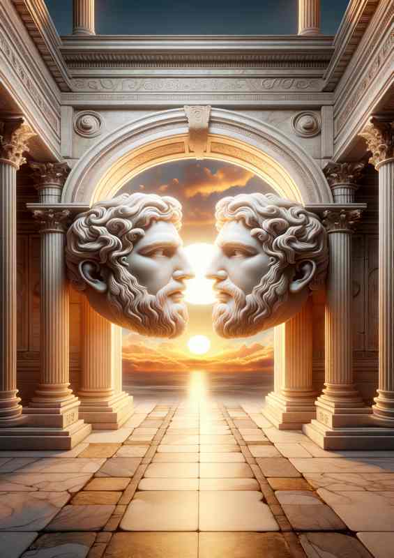 Janus God Metal Poster