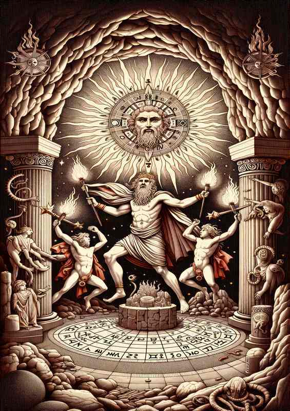 Pagan god Mithras associated with sun and light