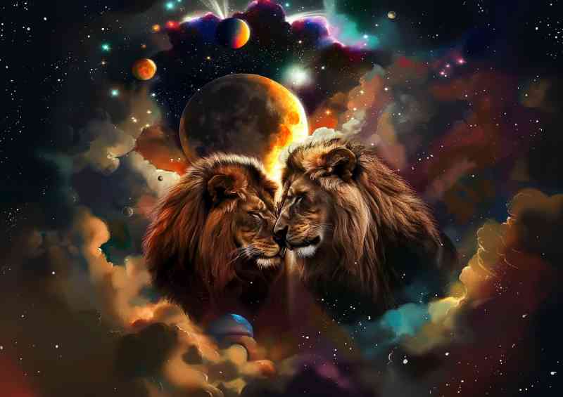 Lions in love with planets around them