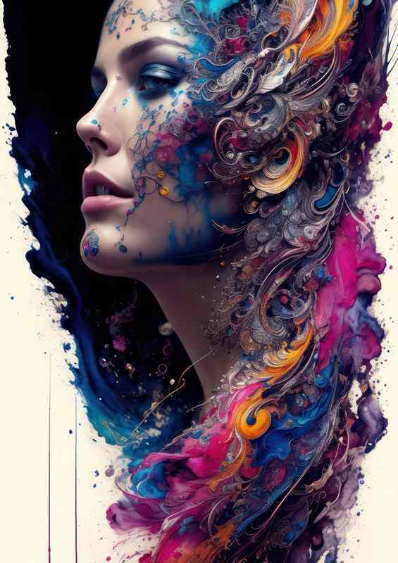 Vibrant Beauty Dynamic Splash Artistry