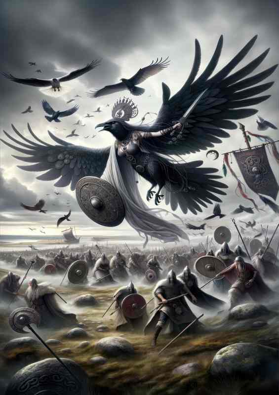 Pagan goddess Morrigan shape shifting queen of war