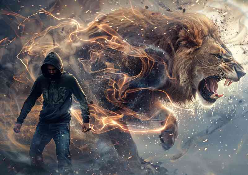 The hoodie and great Lion roar