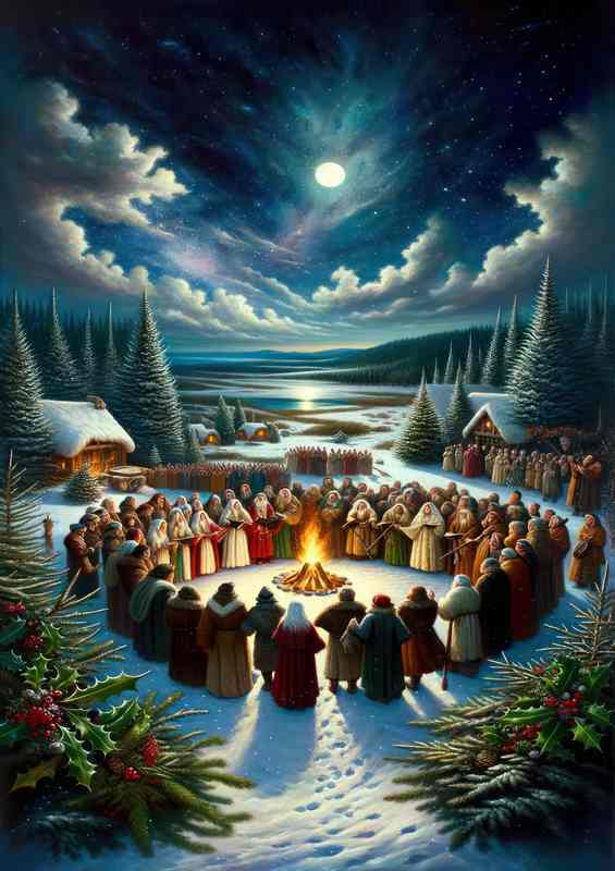 Yule Solstice Metal Poster