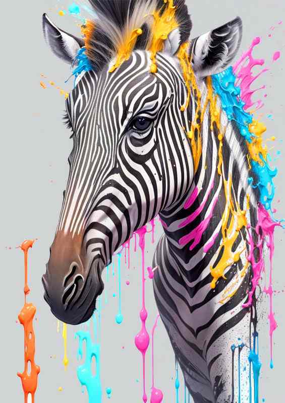 Zoe the zebra splash art