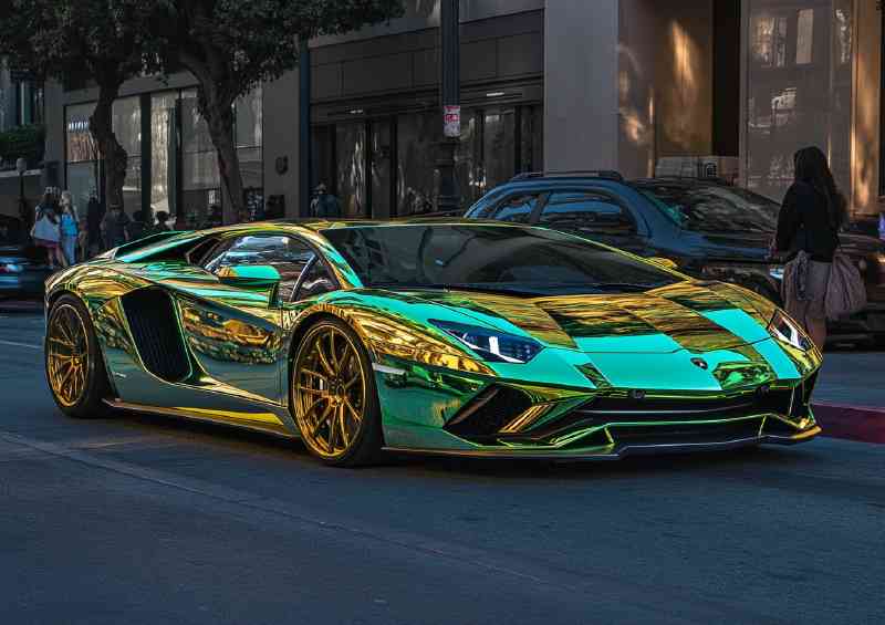 Electric green Lamborghi