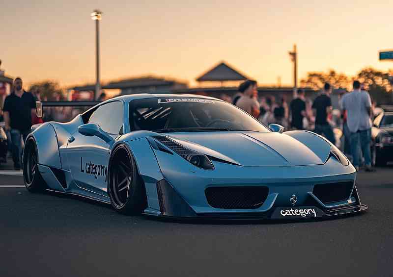 Ferrari 458 with a widebody kit star of the show
