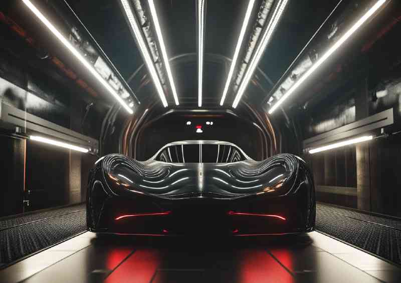 Hyper super car in the wind tunnel