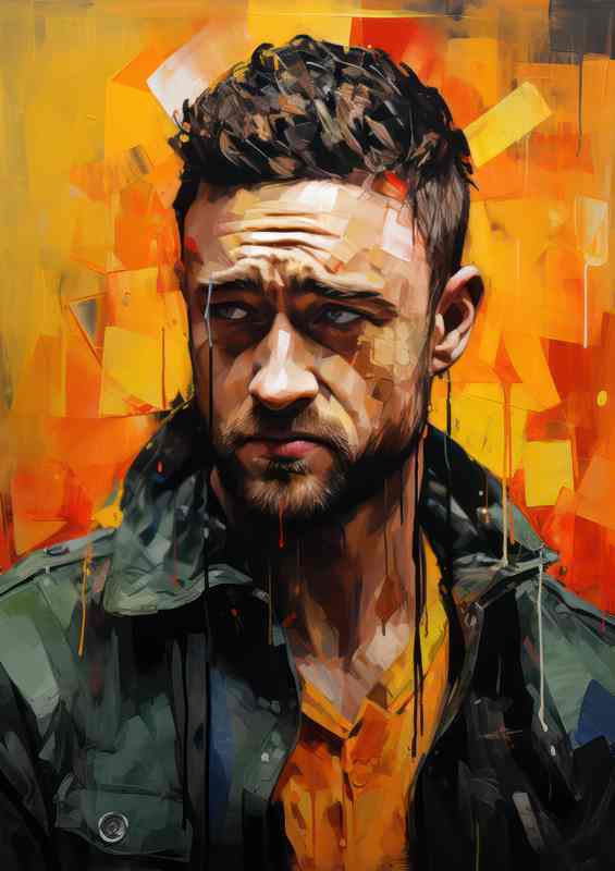 Justin Timberlake Very colourful art
