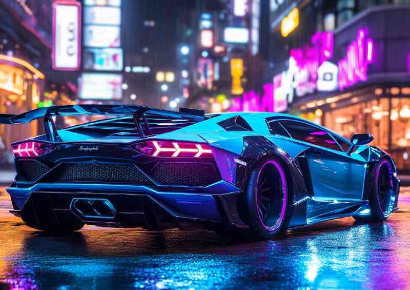 Lamborghini Aventador on the streets