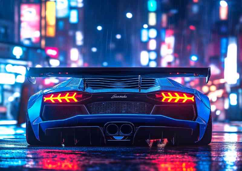 Lamborghini Aventador with wide body kit
