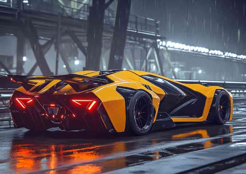 Lamborghini style on industrial park