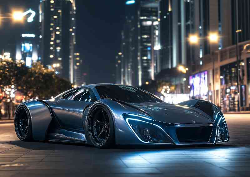 Stunning hypercar with aggressive lines