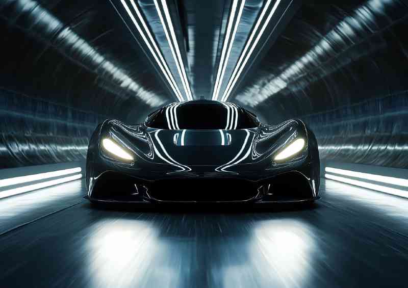 Super hyper car in the wind tunnel