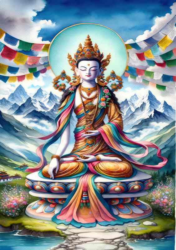 Tibetan deity Tara compassionate and serene