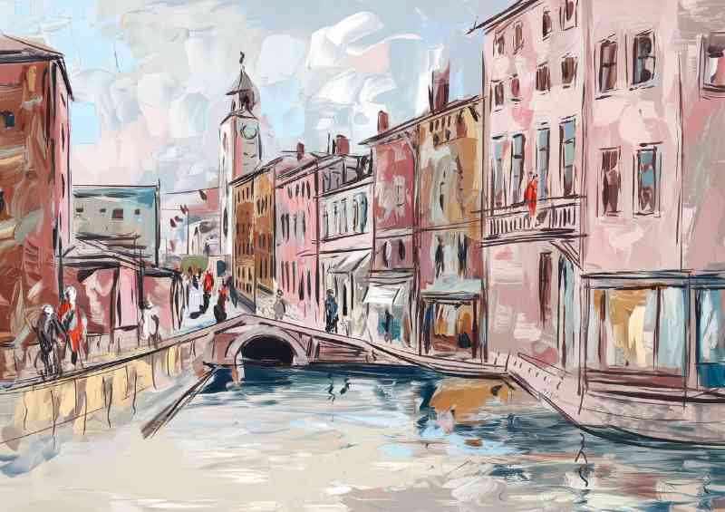 Picturesque urban scene possibly in europe