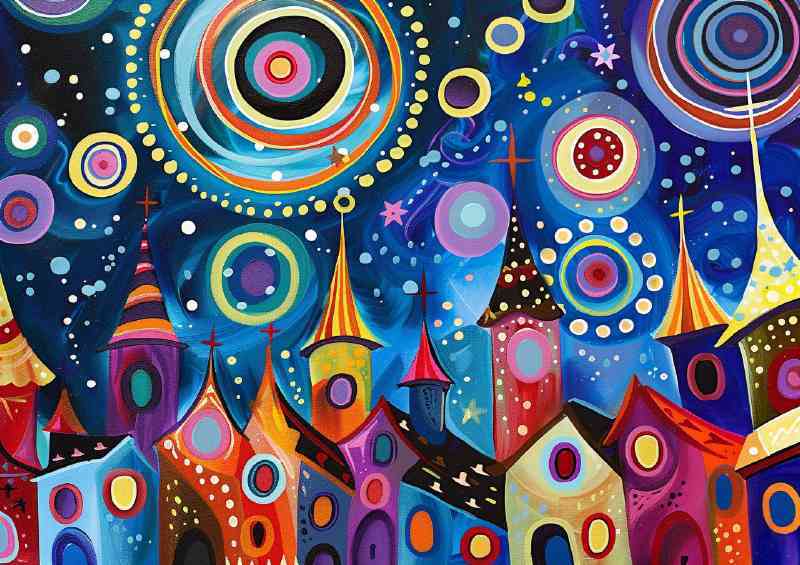 The circle painted village