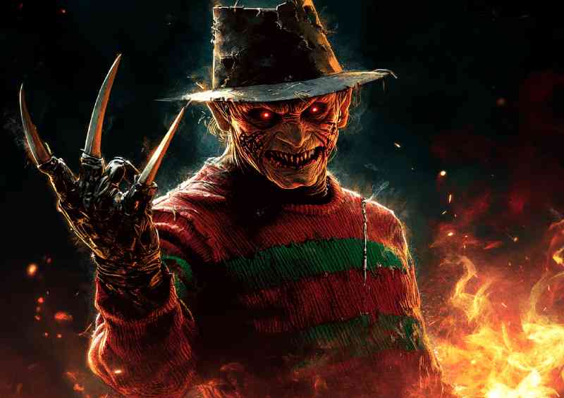 Freddie with his claws out nightmare