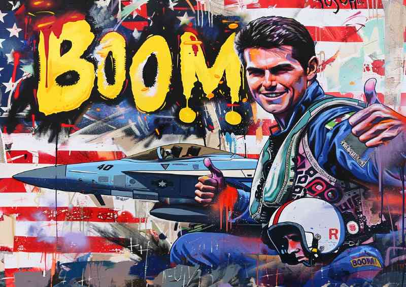 Painted style tom cruise from topgun