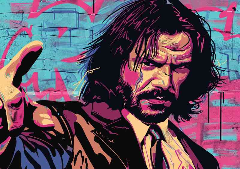 Pulp fiction john wick street style mix | Metal Poster