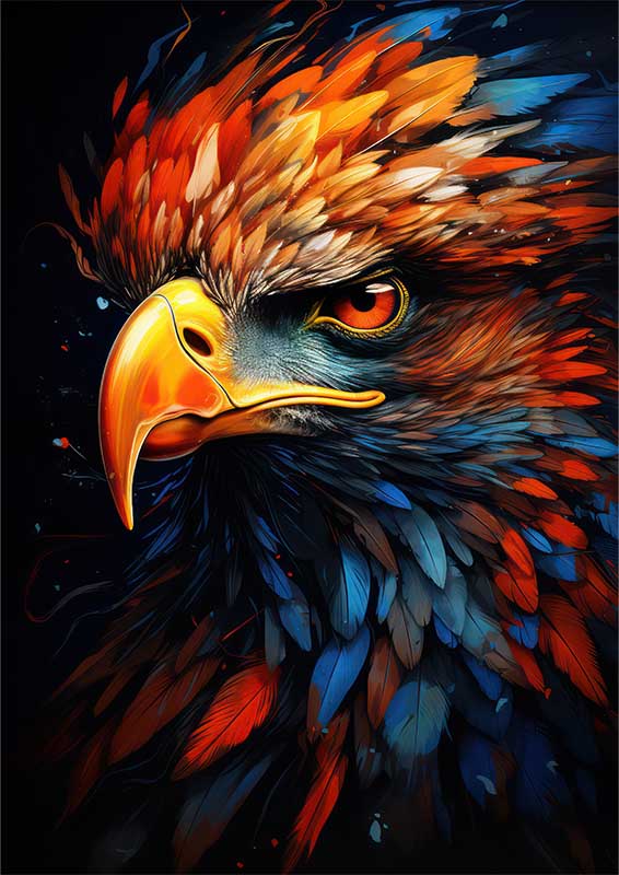 Majestic Eagles Filled With Colour Bird Of Prey