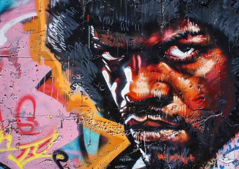 Street art pulp fiction samual jackson