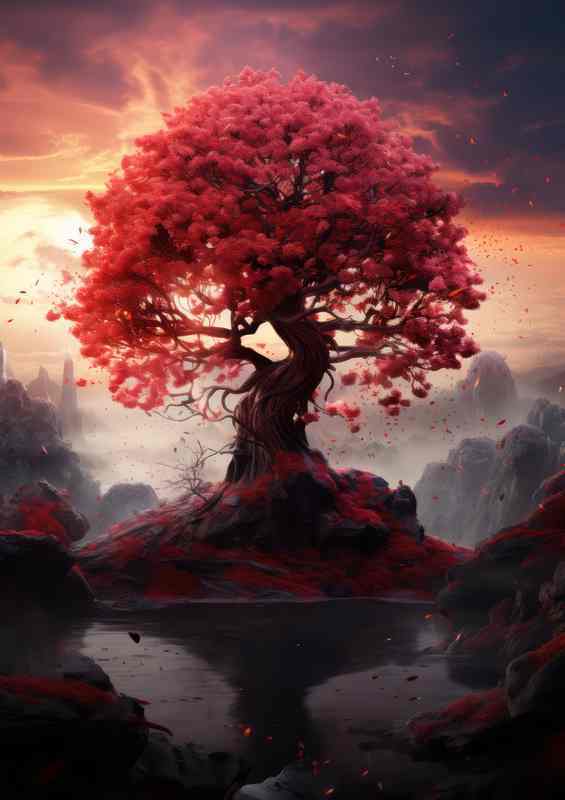 Crimson Elegance In Majesty
