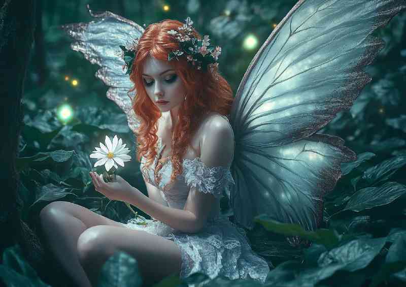 Firy sitting with large wings