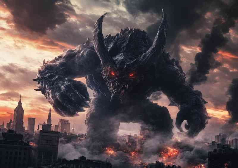 Giant creature dragon like features