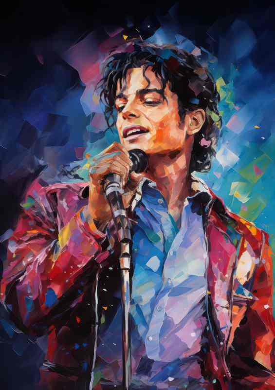 Michael king jackson painting style