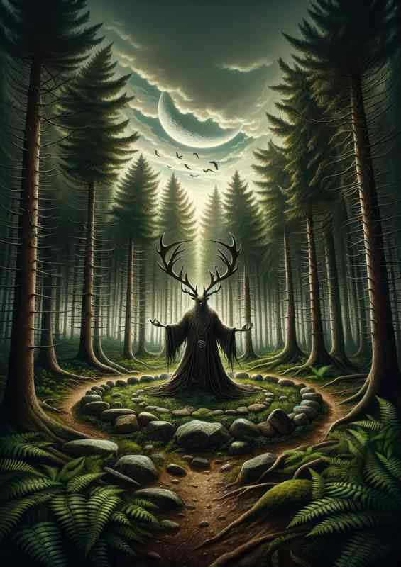 Wiccan deity The Horned God symbol of nature fertility