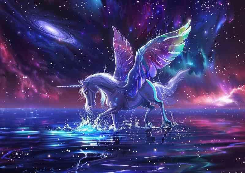 Iridescent water horse